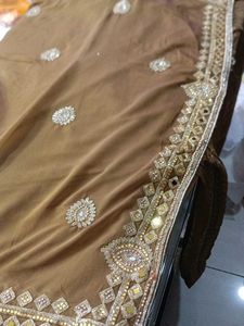 Elegant Brown Saree