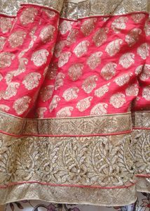 Red &amp; Cream Lehenga
