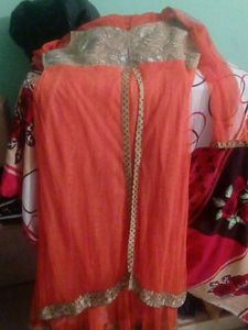 Orange Golden Gown