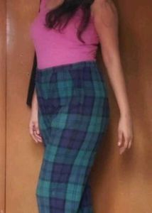 Plaid Flannel Mini Skirt