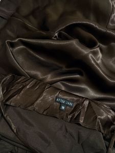 Sleek Brown Cowl Neck Slip Dress