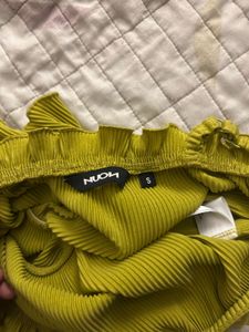 Green Ruffle Tank Top