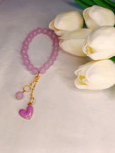 Purple And Lavender 🪻 Heart Bracelet