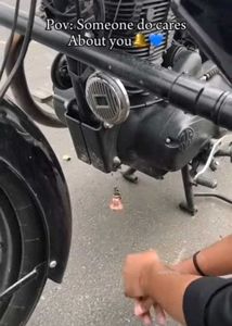 Mini Metal Bike Bell Keychain | Good Luck Hanging