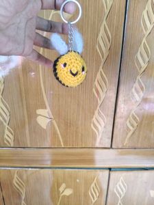 Crochet Bee Keychain