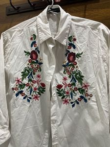 Floral Embroidered Shirt