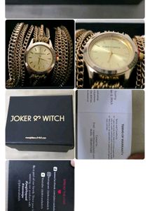 Joker & Witch Gold Chain Watch