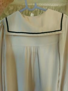 Korean Tops  sailor collar Bust-46cm height-54cm