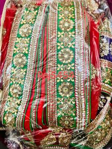 Red Bridal Lehenga, Worn Once Only With Choli