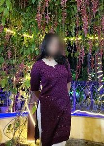 Burgundy Sequined Kurti