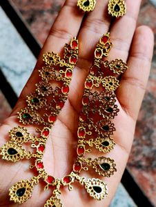 Kempu Neck Set