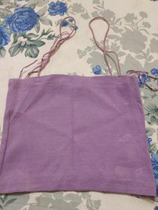 Cute Lavender Crop Top