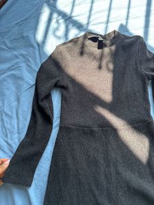 F21 Black Long Sleeve Dress