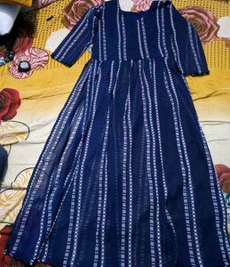 Women Nyra Cut Georgette Kurti Xs Size 34 Bust