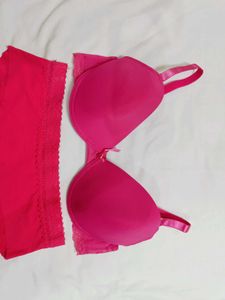 🇳🇿💫💗Rose Colour Imported Bra Penty Set
