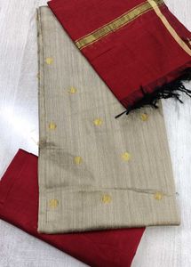 Silk Unstitched Dress Material Set
