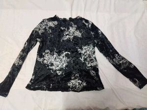 Black Velvet Top