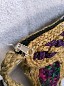Handmade Crossbody Jute Bag