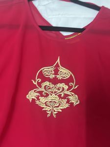 Asymmetrical Kurta Red