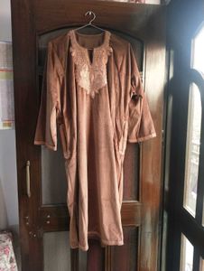 Kashmiri Velvet Phiran with Tilla work