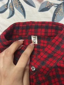Red &amp; Black Plaid Shirt
