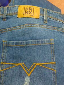 38 Inch Dnmx Blue Riped Denim Slightly Used