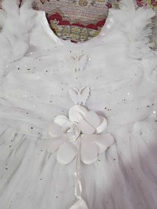White Tulle Flower Girl Dress