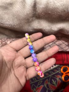 Colorful marble Beaded Bracelet