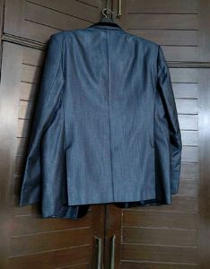 Partywear Men Blue Rayon Two Piece Suit