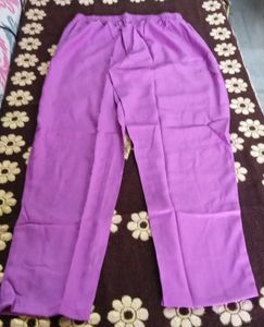 Purple Embroidered Salwar Kameez Set
