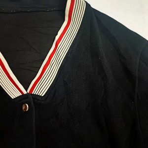 ⚫️Stylish Black Cardigan (L 24 B 21 )