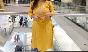 Elegant Yellow Embroidered Kurta