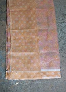 Orange Floral Saree