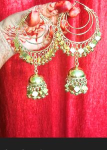 Golden Jhumka Earrings