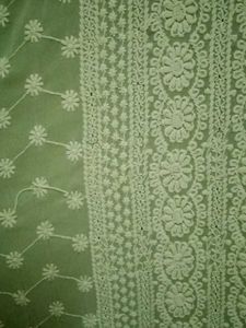 Georgette Chiffon Blend Chikan Embroidery Kurthi