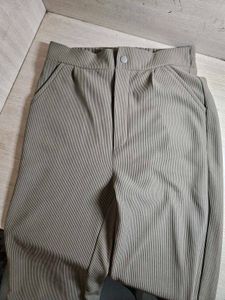 “Women’s High-Waist Ribbed Wide-Leg Pants | Stretc