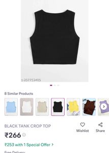 Black Crop Top