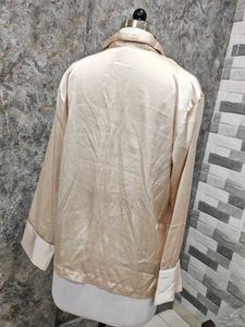 Silky Champagne Pajama Top