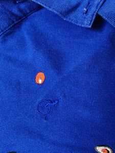 Bean Pole Men Blue Printed Slimfit Polo Tshirt