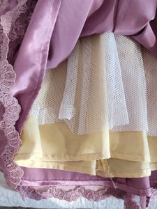 Elegant Mauve Floral Dress