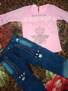 Pink Moschino Inspired Top with Bee