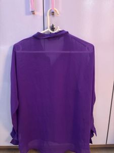 Purple Sheer Top