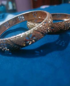 Gold Tone Bangles - Set of Three