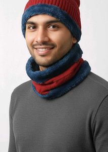 menHat &amp; Scarf Set
