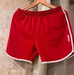 Hot Red Shorts, Brand New, Waist- 30/32 Strechable