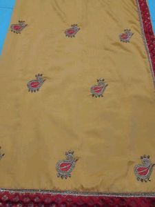 Mustard (Work)Saree With Blouse