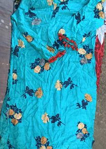 Floral Print Ethnic Kurta Dress