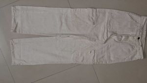 White Cargo Pants