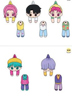 K-POP Demon Hunters Paper Doll Template