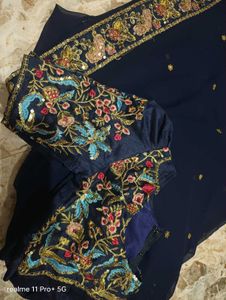 Embroidered Saree with Blouse